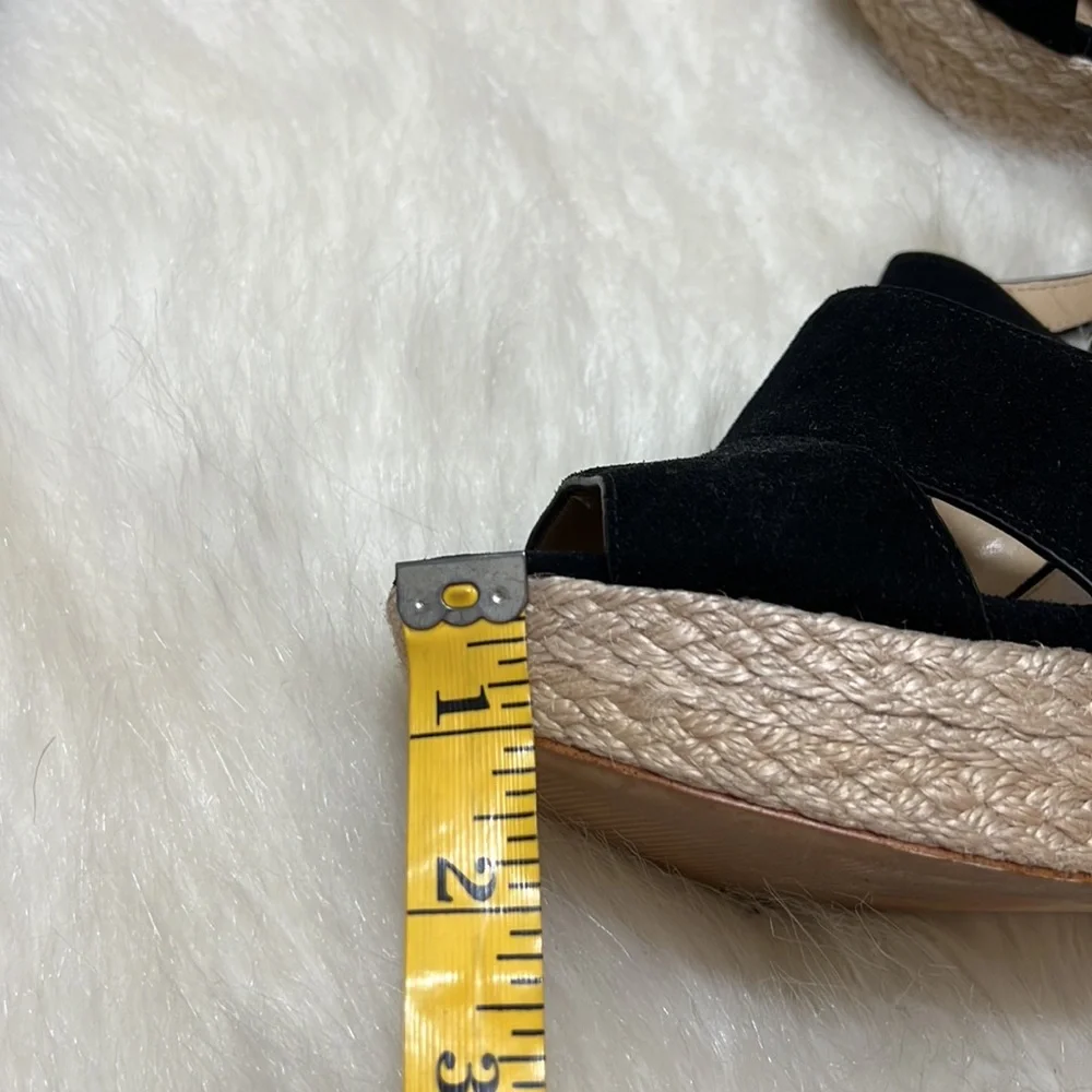 Michael Michael Kors Suede Wedge Platform Sandals.